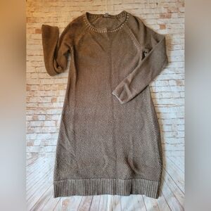 JJill Brown Sweater Dress XS